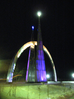 Arctic Circle Monument in Salehard, Russia